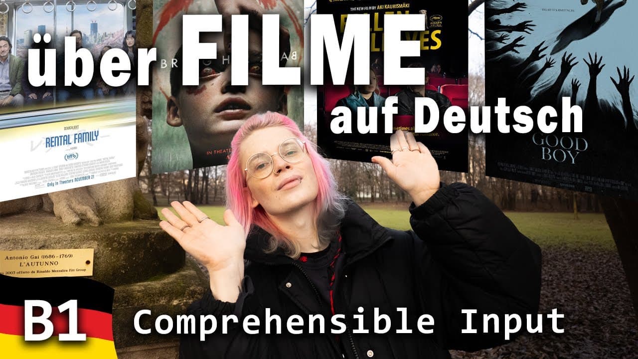 Lass uns über Filme sprechen! / B1 German Comprehensible Input / Deutsch Hörverstehen (subtitles)