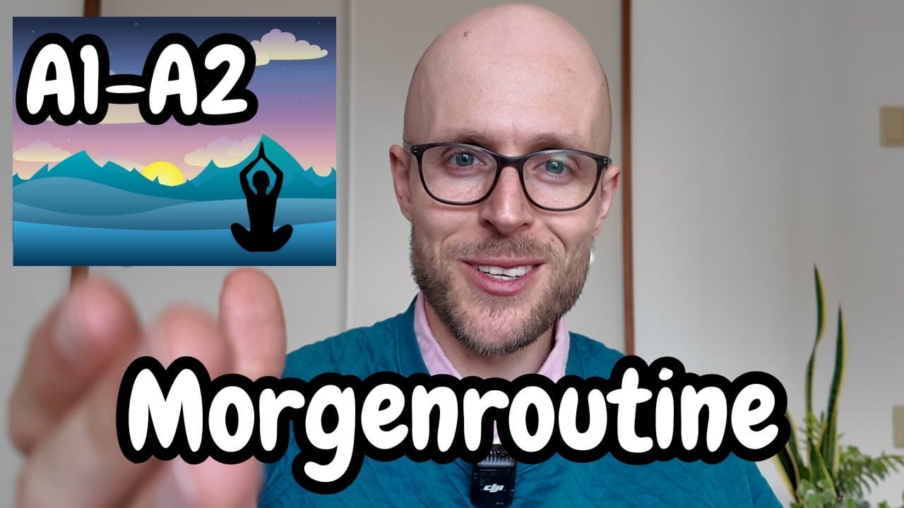 [A1-A2] Slow German Morgenroutine | Listening Practice