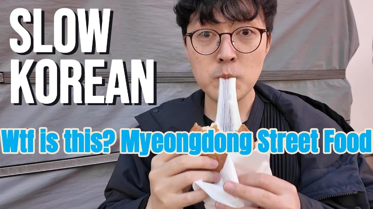 sub)KOREAN BEGINNER? WATCH THIS! | Comprehensible Korean Input at Myeongdong
