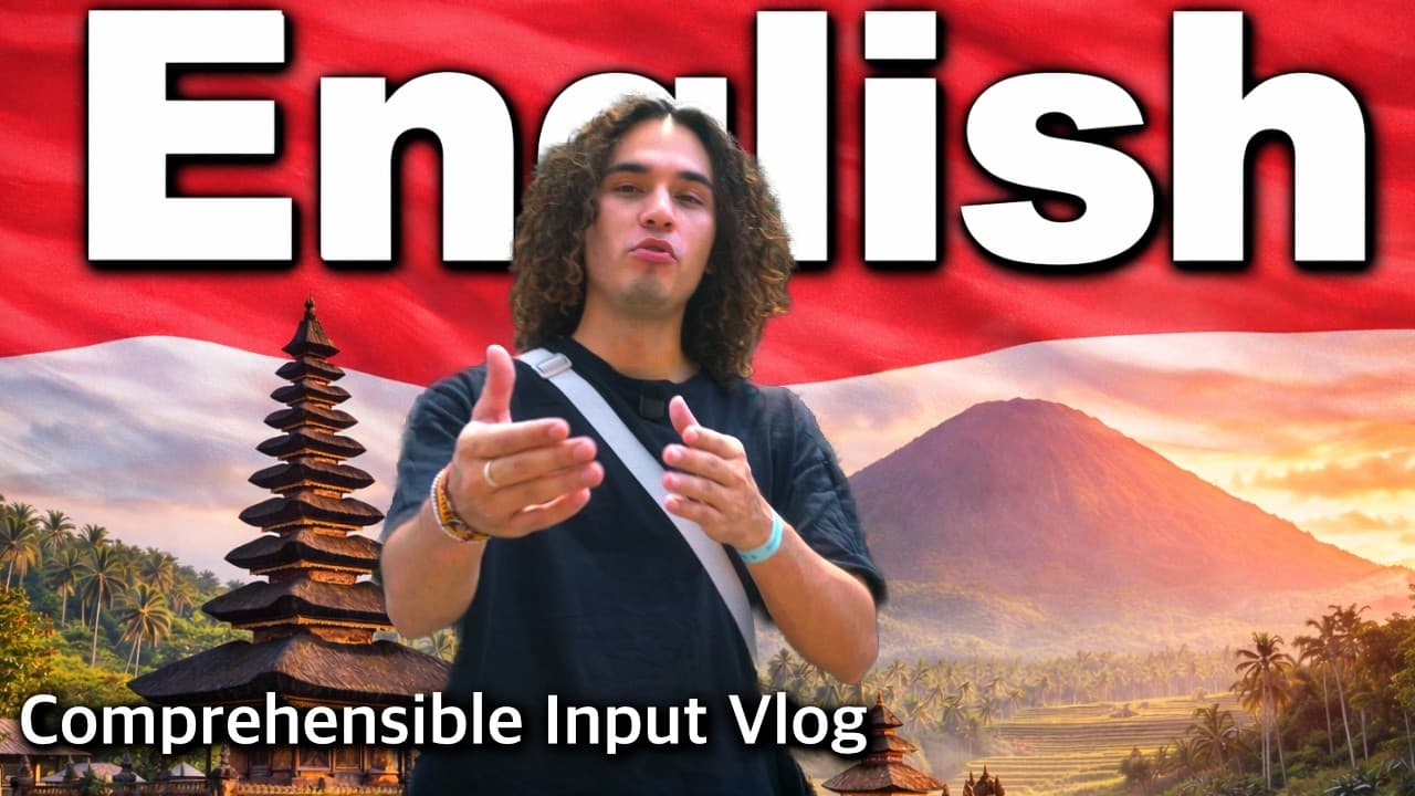 My First Day in Indonesia | Comprehensible Input Vlog