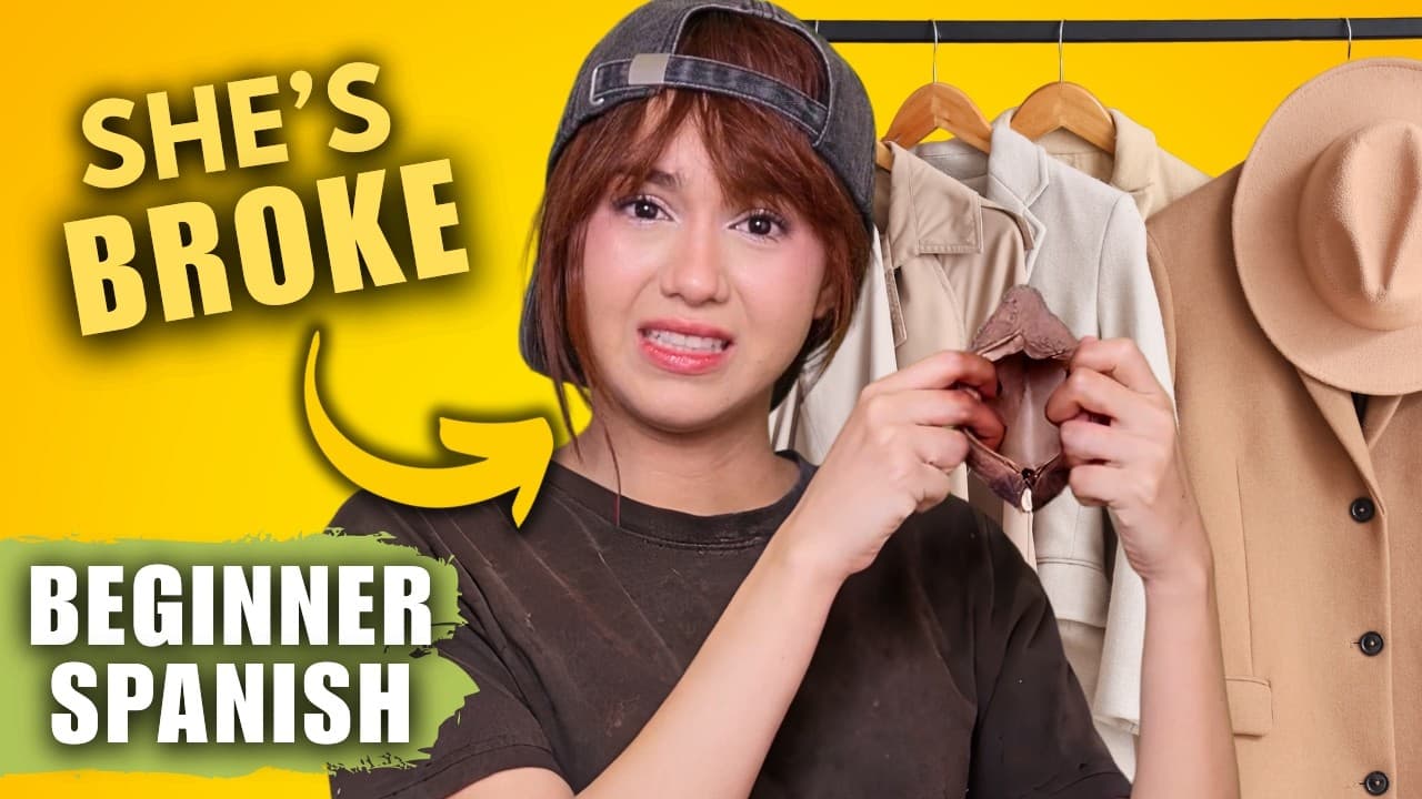 Beginner Spanish Story: “Broke at the Luxury Store” (A1-A2)