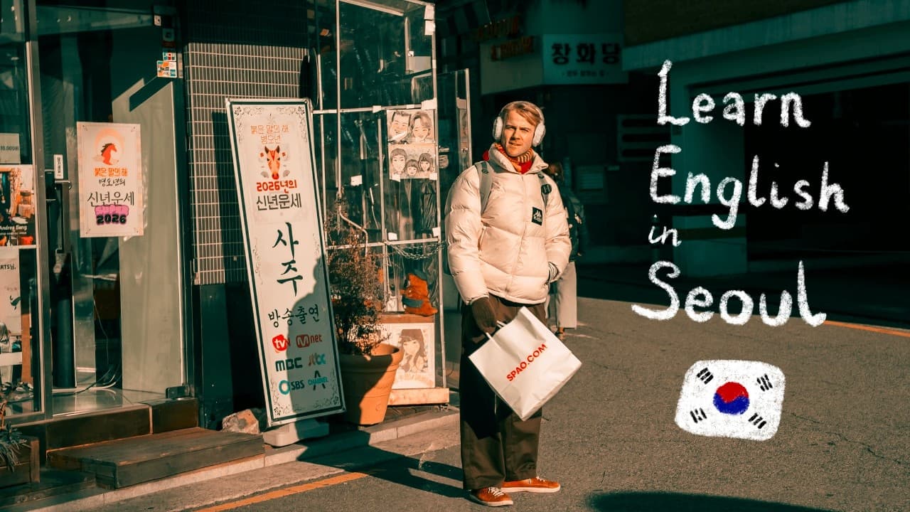 Learn English in SEOUL 🇰🇷 🌸 Hanok Village, Gyeonbokgung, Korean food 🥘