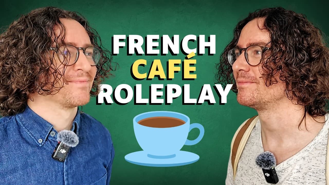 Ordering at a café – Complete beginner French (Comprehensible Input)