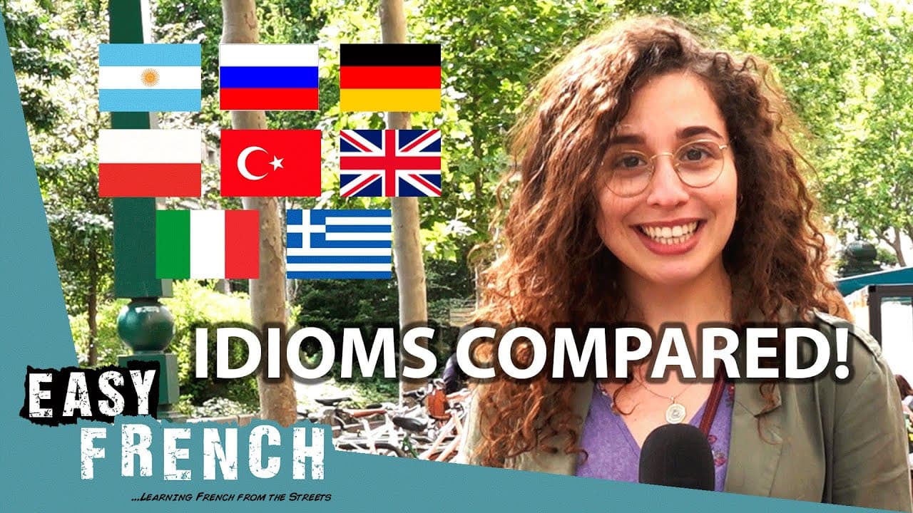 French Idiom Compared: It's Raining Like a Peeing Cow | Easy French 107