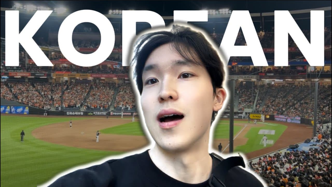 Learn Korean naturally at a Real baseball game! (Comprehensible Input)