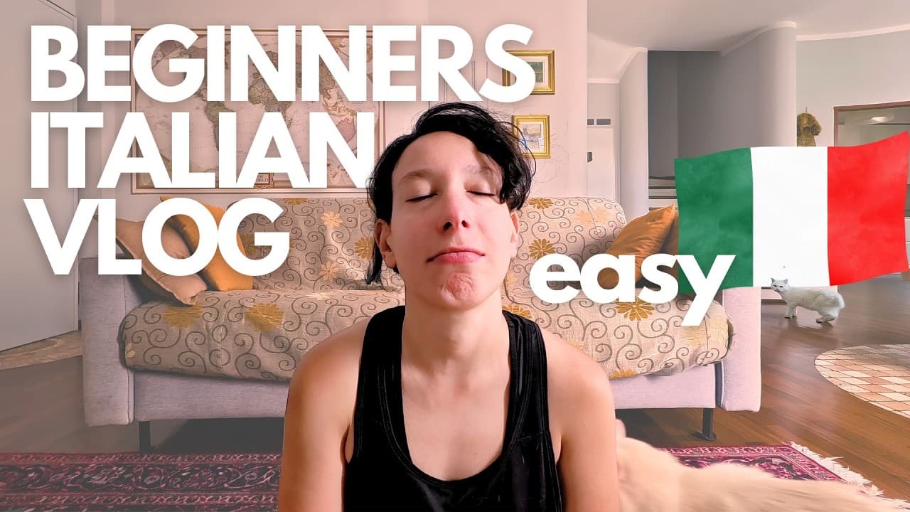 EASY ITALIAN LISTENING PRACTICE w/ Vocabulary - A SIMPLE STORY