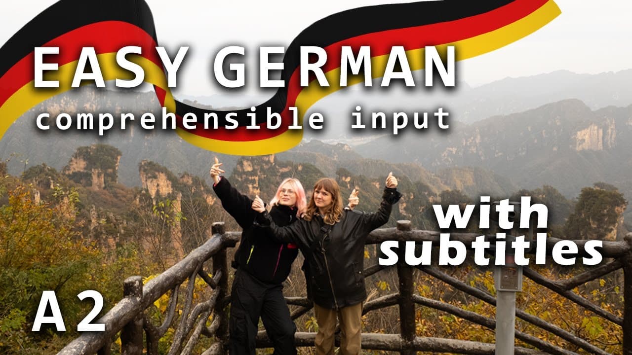 EASY German Learning Vlog for Beginners / A2 German Comprehensible Input