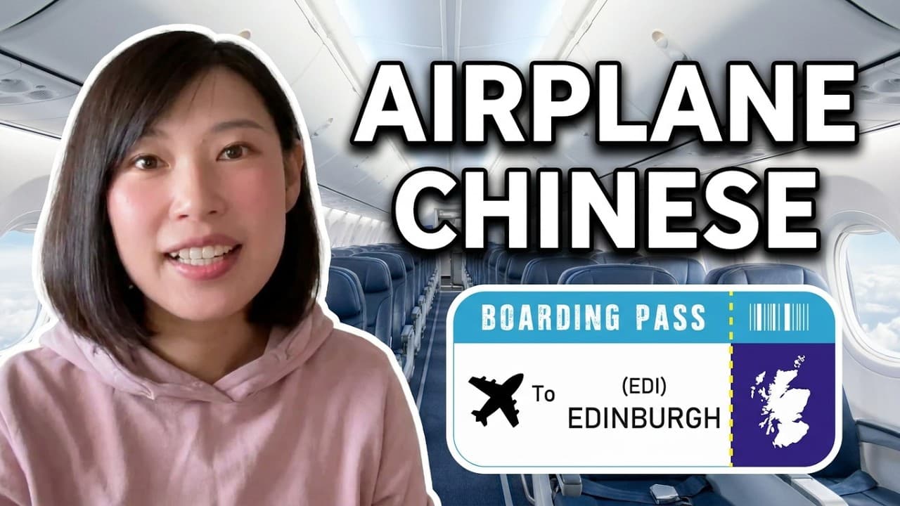 Situational Chinese HSK 2 / Comprehensible Input/ Picture talk In Airplane