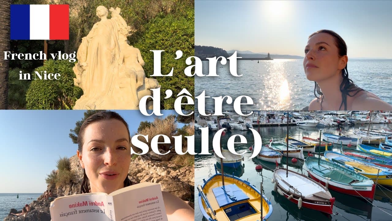 🇫🇷 French vlog w subs - Enjoying my own company on a Sunday afternoon by the Mediterannean sea