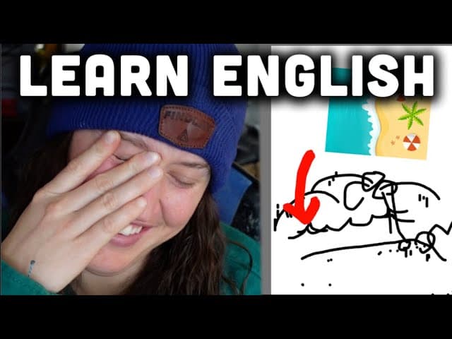 🟢 Learn English | Blind Drawing Challenge | The Beach