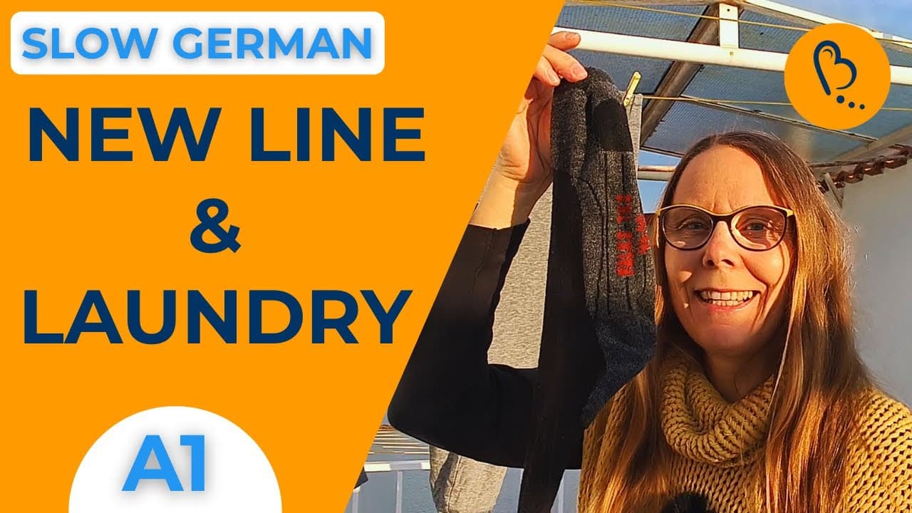 Where do I Hang My Laundry? 👕🧦 | Daily Life #1 | German Comprehensible Input [A1] - Beginner