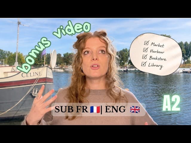 Slow but Natural French Vlog 🇫🇷 -  (A2) - SUB (FR-ENG)
