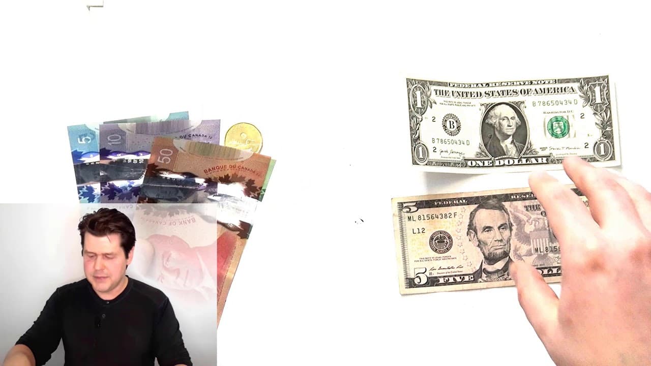 Money: Canadian & American Currency | Easy English Natural Approach Direct Method for ESL Beginners