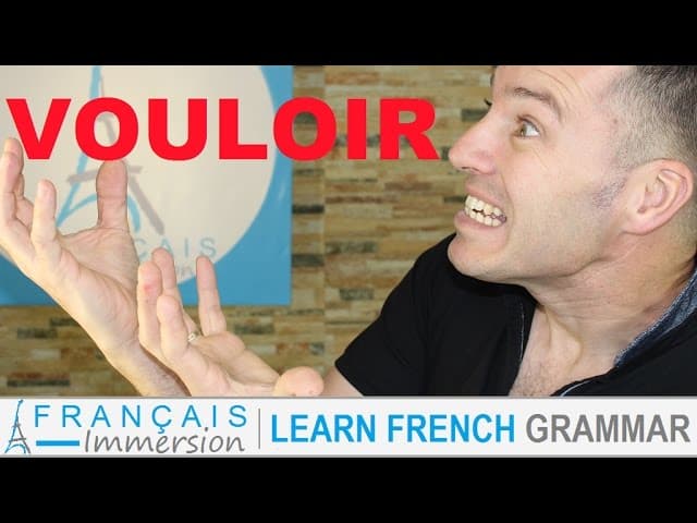 VOULOIR Conjugation & Meaning (to want) Present Tense/Conditional Tense + FUN! (Learn French Verbs)