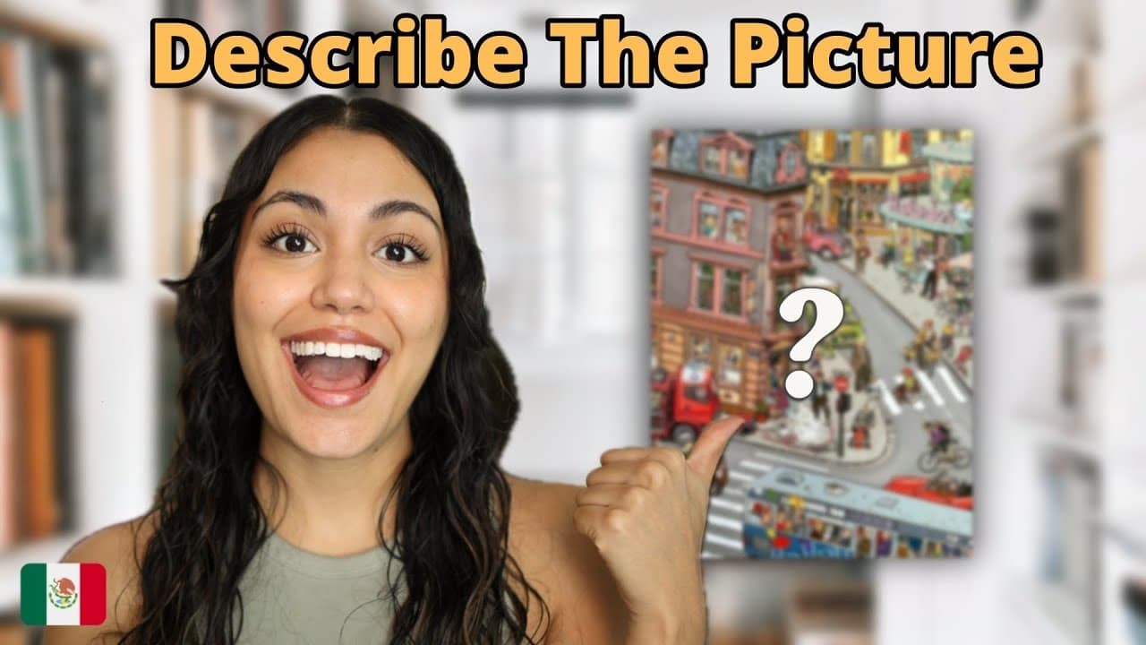 Learn Spanish with Comprehensible Input for BEGINNERS | Describe the Image.