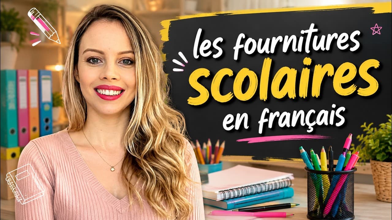 School supplies in French (A1)