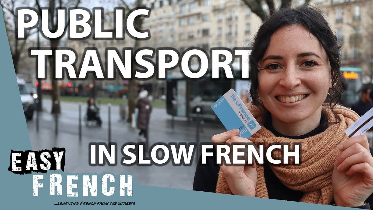 Public Transport in Paris in Slow French | Super Easy French 155