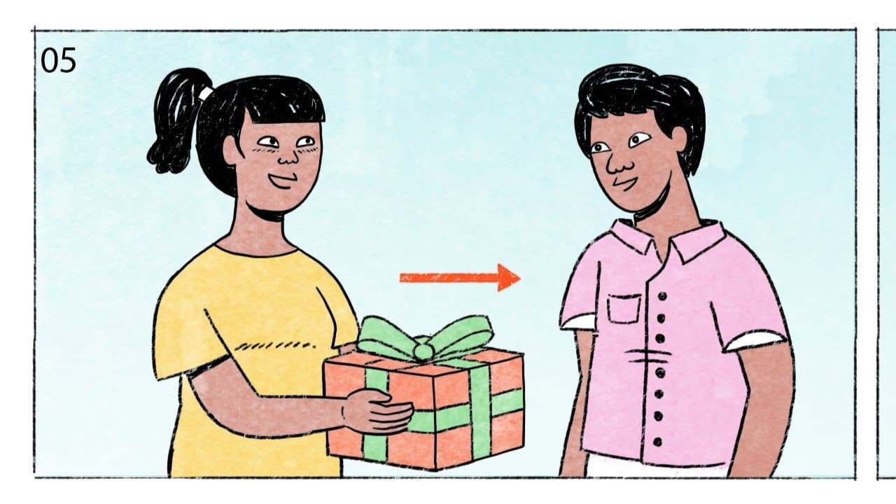 [CC] Present 礼物 - Comprehensible Input Mandarin Picture Talk