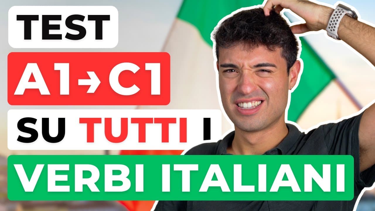 Se conosci tutti questi verbi in ITALIANO il tuo livello è fantastico | Test sui verbi italiani