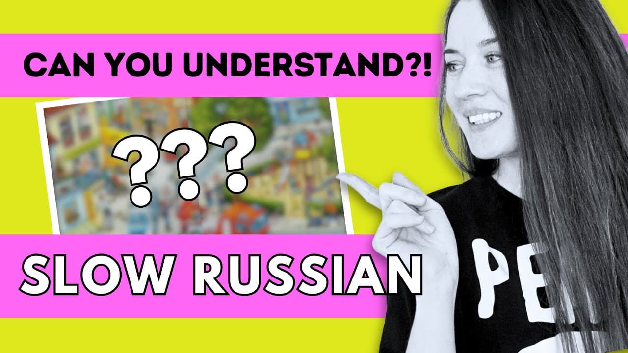 Slow & Easy Russian for Beginners 🇷🇺 | Comprehensible Input with a Picture