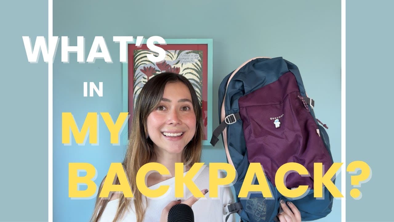 What’s in my backpack? | Learn Spanish with Comprehensible Input