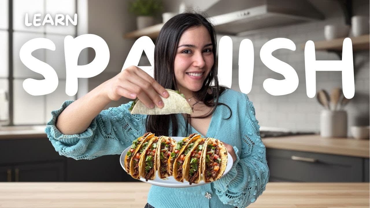 Learn Spanish While Cooking Tacos 🌮 | Comprehensible Input