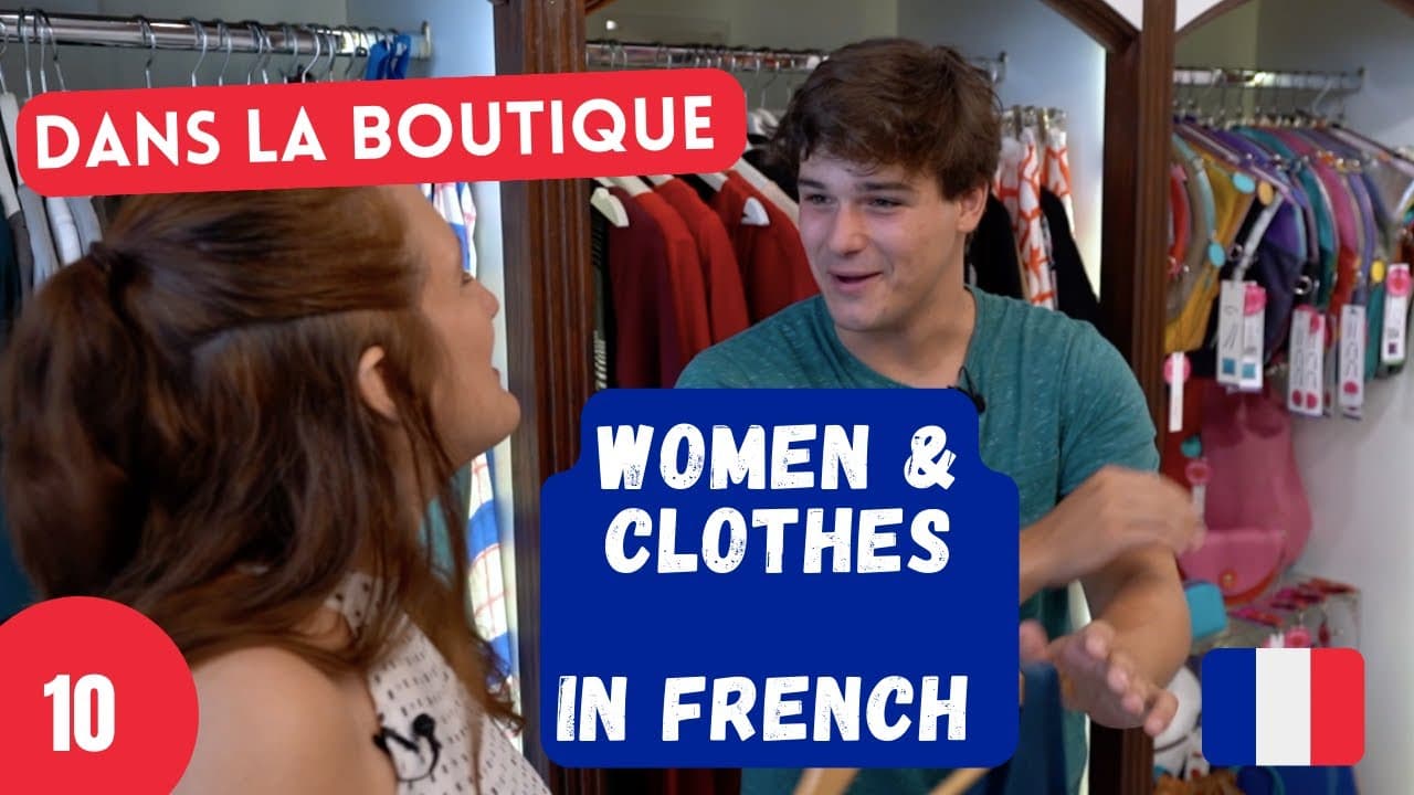 🇫🇷 Français pour Débutants  👗Dans la boutique  👄 Dialogues en français