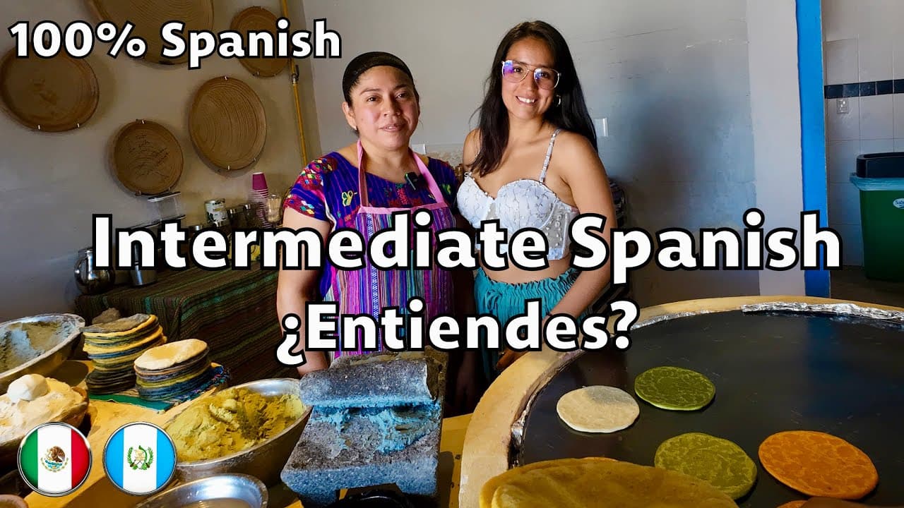 Real Spanish Conversation C1 | Making Guatemalan Colored Tortillas