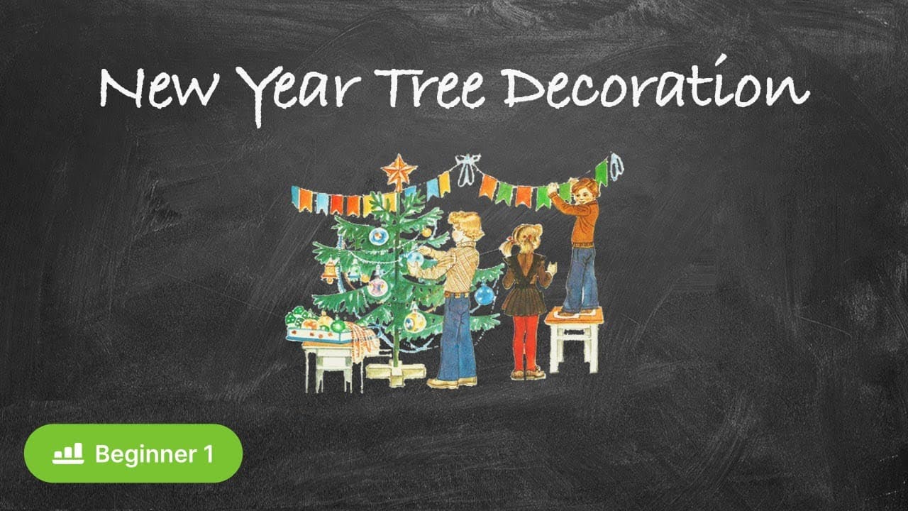 How Russians Decorate the New Year Tree (New Year in Russia in Russian for beginners)
