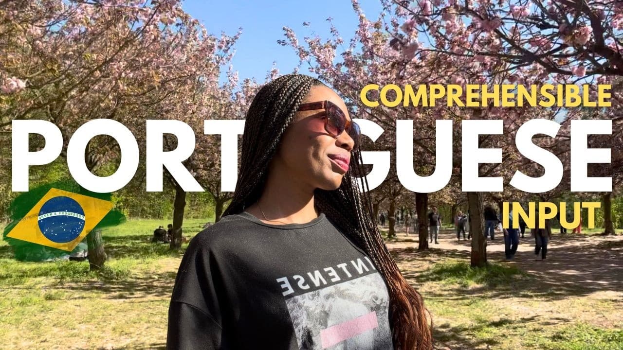 Real Life Brazilian Portuguese: PICNIC IN THE PARK 🌸 | Comprehensible Input
