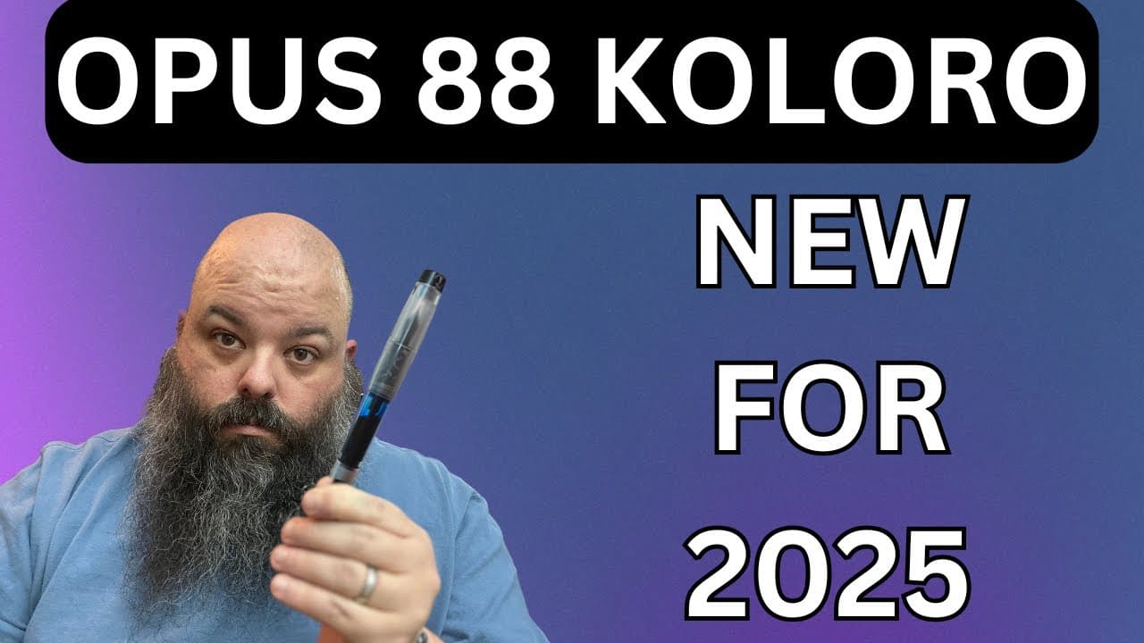 Unboxing the 2025 Opus 88 Koloro Black: The Fountain Pen You Didn't Know You Were Missing Out On