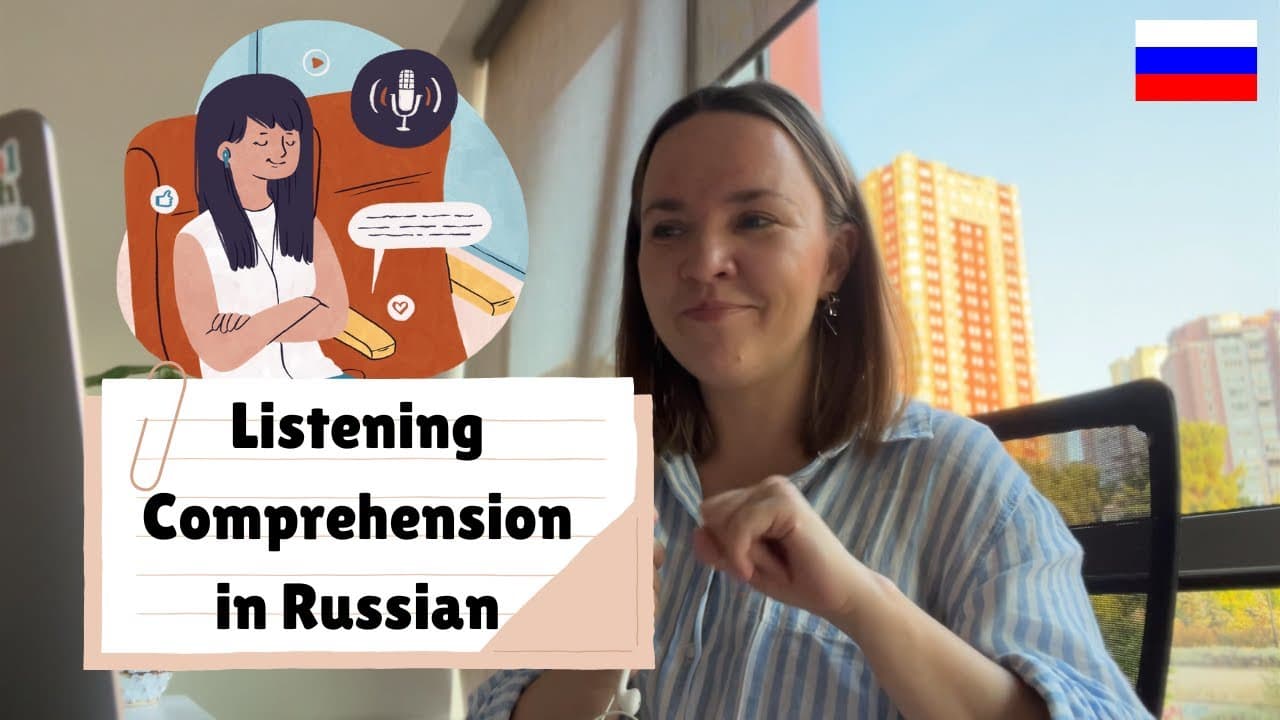 Russian Listening Comprehension A2. Podcast #1. 🎧 Утро студента. Russian with Anastasia