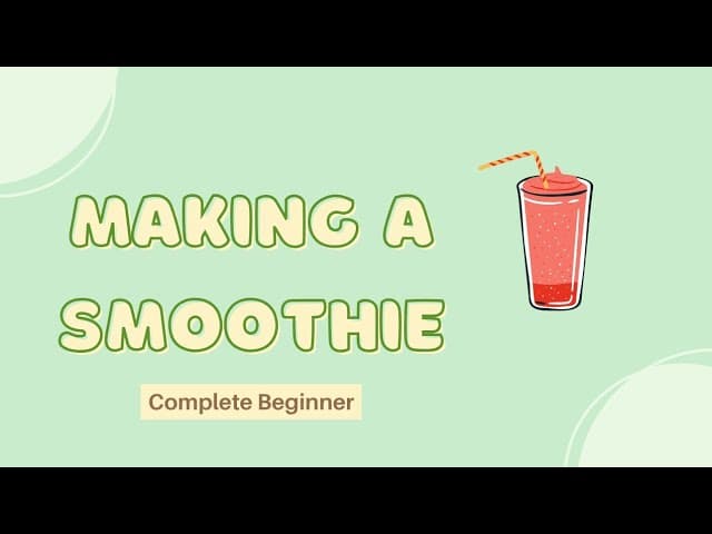 Making a smoothie - Lebanese Comprehensible Arabic