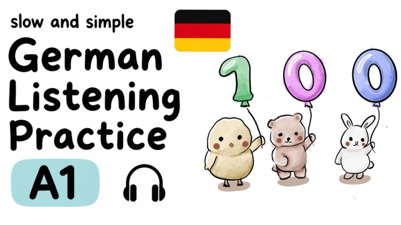 German Listening Practice, Learn German With Pictures (Super Beginner)