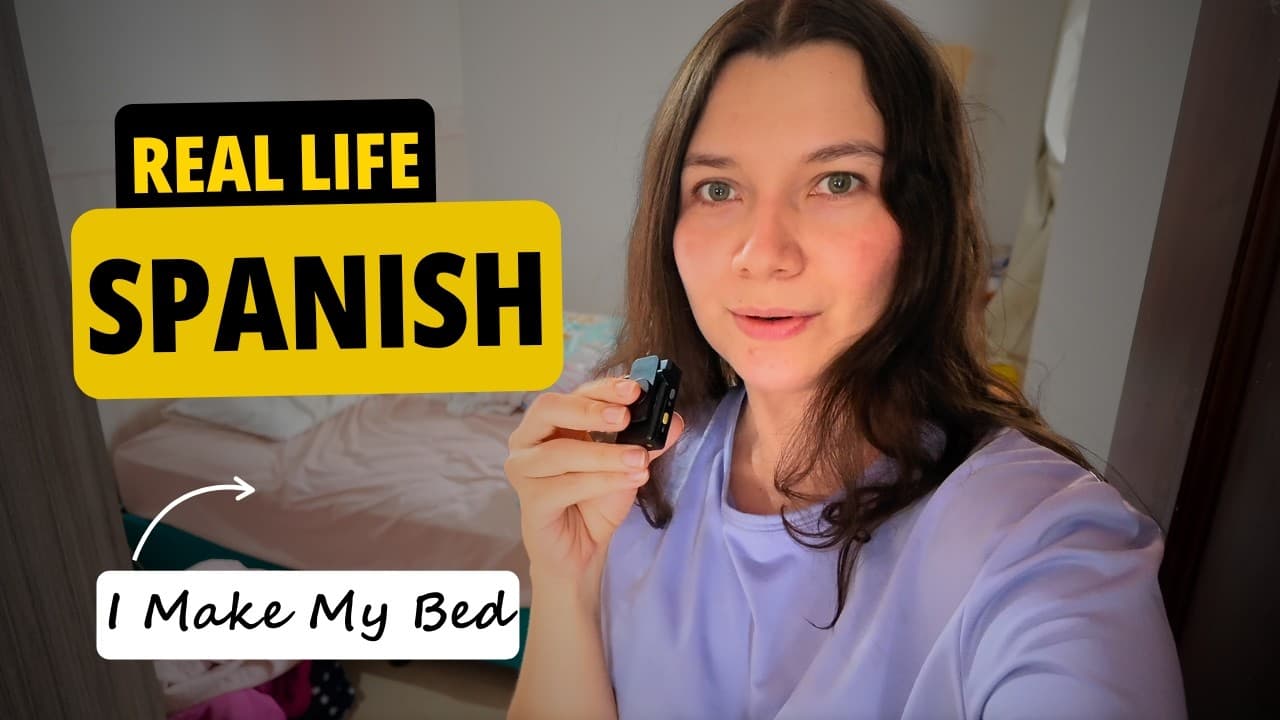 Learn Spanish | Making My Bed While Speaking Spanish