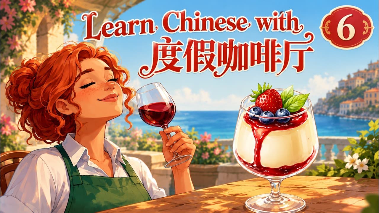 Making Panna Cotta, Pizza & Oysters in a Café | Vacation Cafe Simulator in Chinese