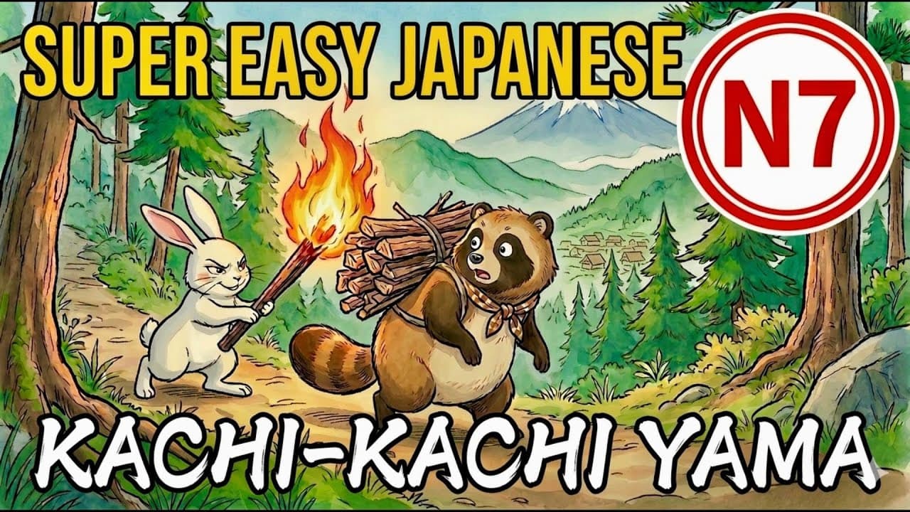 Easy Japanese Listening | Kachi-Kachi Mountain (N7)