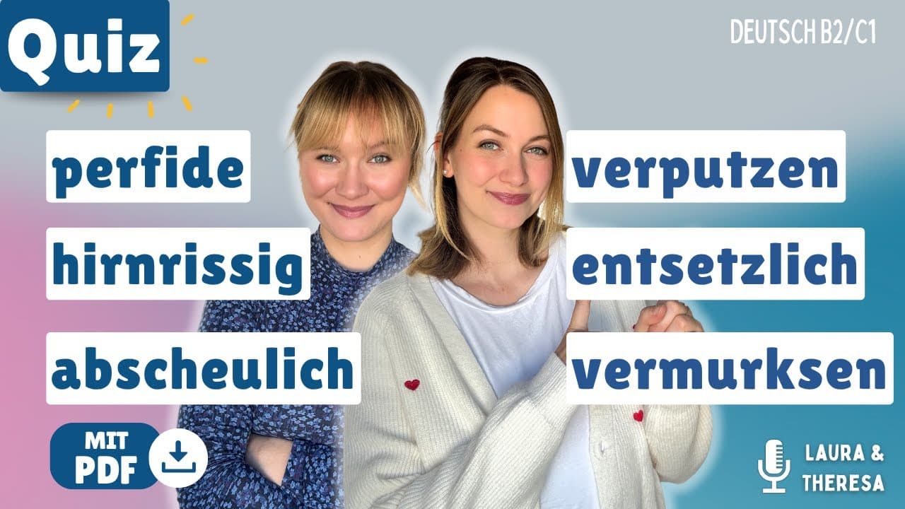 Verstehst du diese 6 WÖRTER? Mach das Quiz!