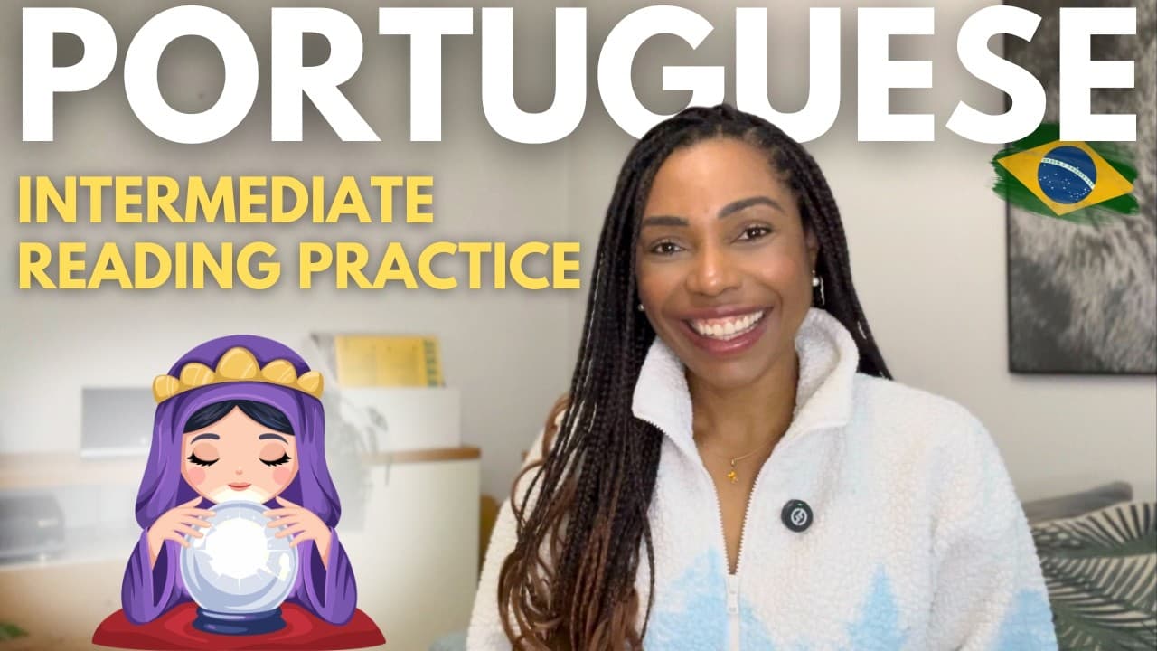 Brazilian Portuguese Reading Practice | A Cartomante (B1) | Learn Brazilianese