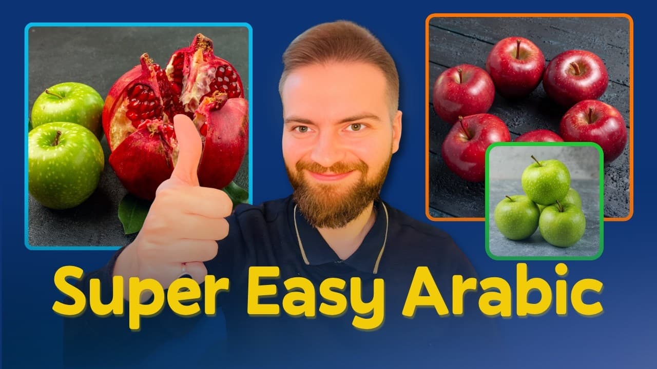 Watch Me Describe These Apples | Beginner Arabic (Comprehensible Input)