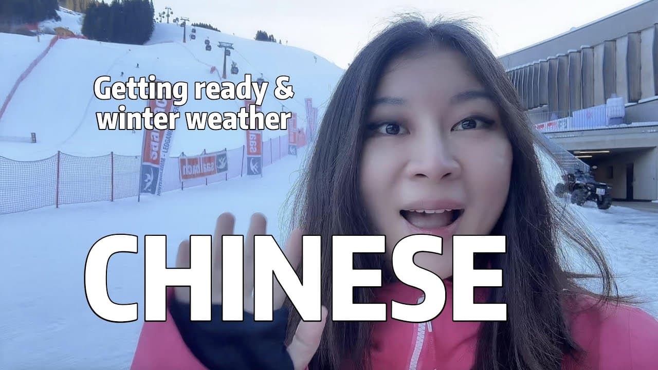 Learn Chinese While Going Outside in Winter ❄️ (Comprehensible Input)
