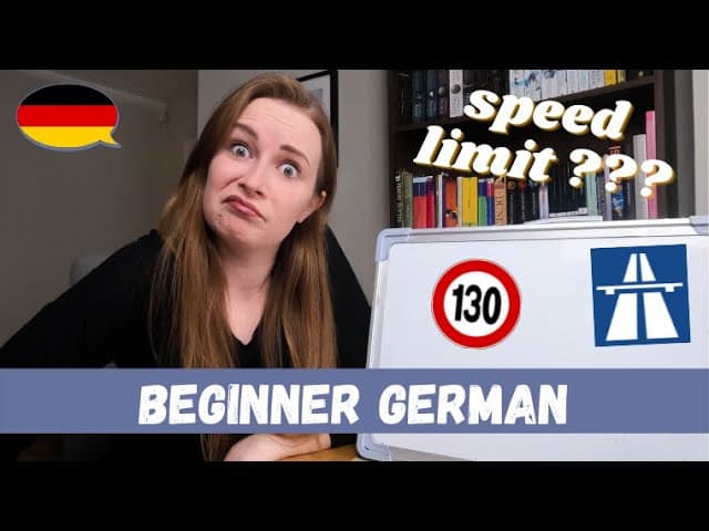 10 Facts About The German Autobahn You Didn't Know│Pre-Beginner German
