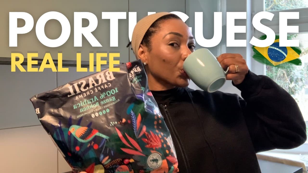 Real Life Brazilian Portuguese: Making Coffee ☕ | Comprehensible Input