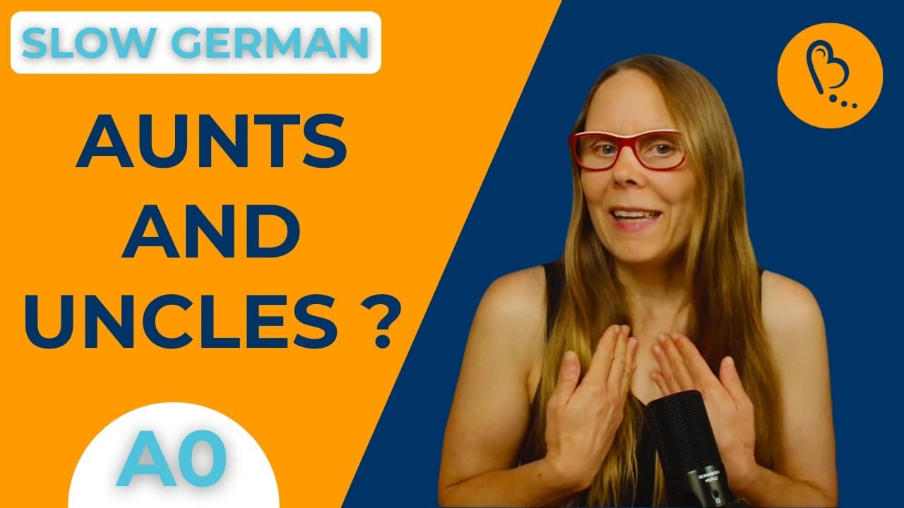 Do I Have Aunts and Uncles? 👨‍👩‍👧 | Self-Introduction #8 | German Comprehensible Input [A0]