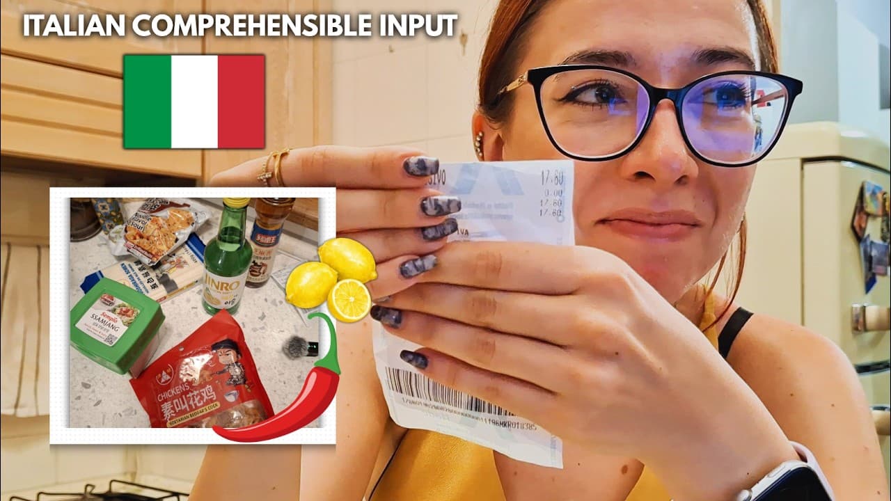 Impara italiano autentico - faccio la spesa in un negozio asiatico [with subtitles]