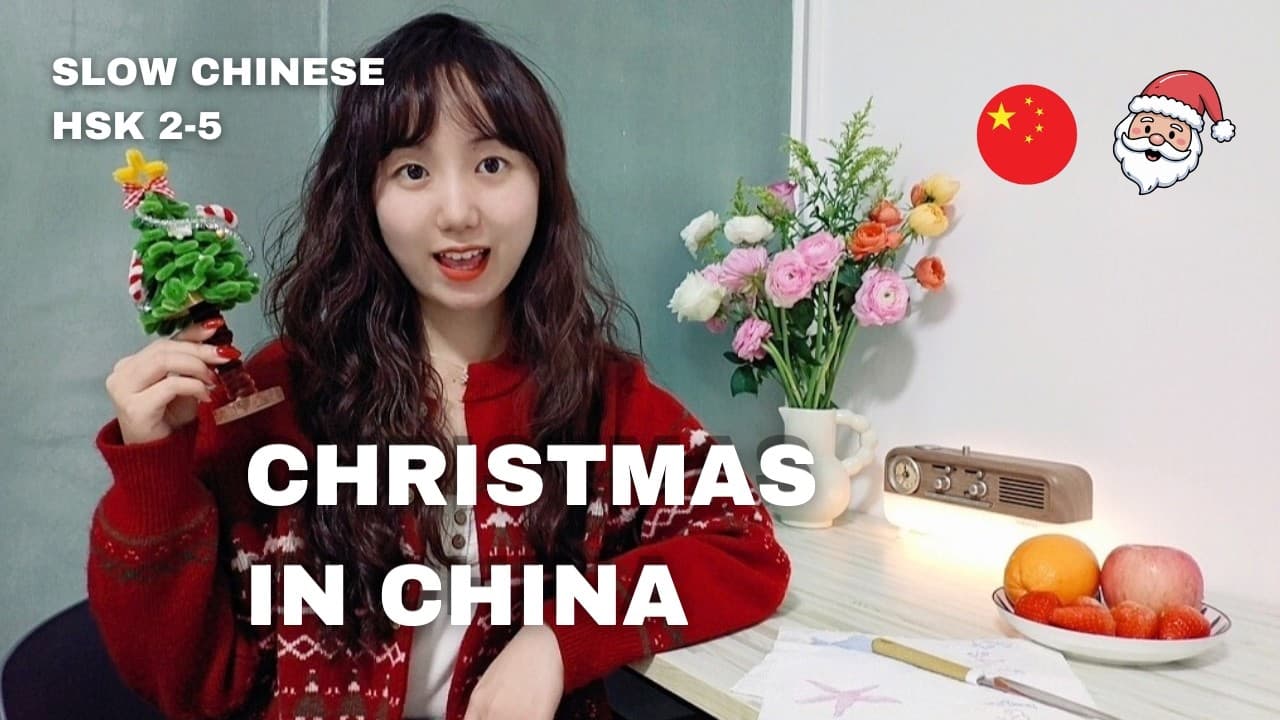 Slow Chinese Vlog | Spend Christmas with Me in China Grocery Shopping Mulled Wine & Market (HSK 2–5)