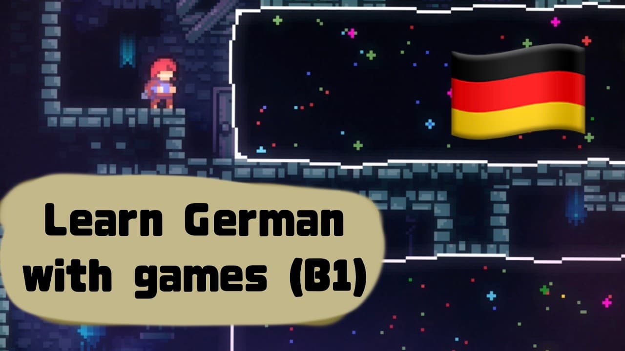 Learn German with games (slow German) B1, comprehensible input