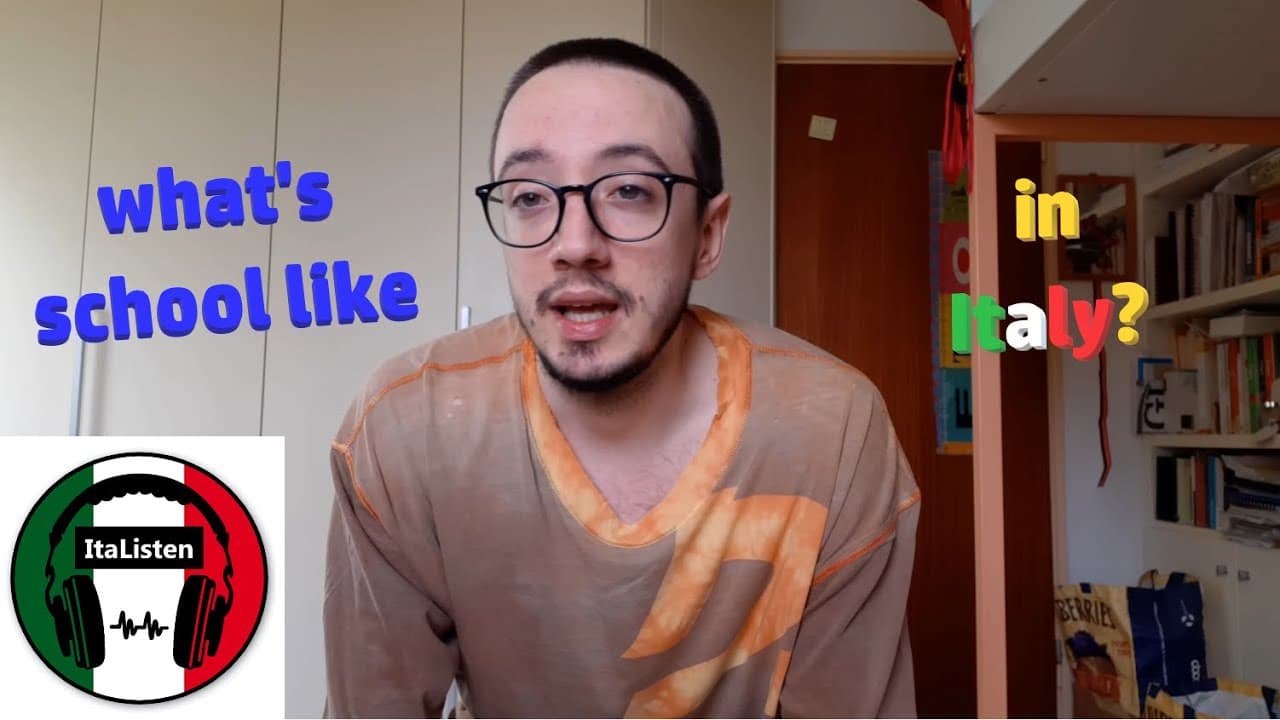 come funziona la scuola in Italia? [listening practice] - sub IT + EN