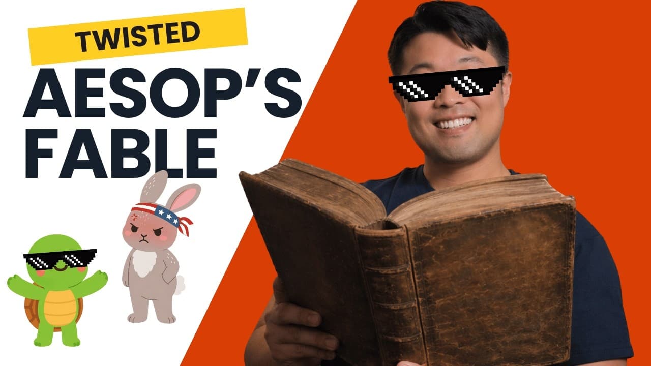 Twisted Aesop's Fable: The Tortoise and the Hare | Korean Comprehensible Input for Complete Beginner