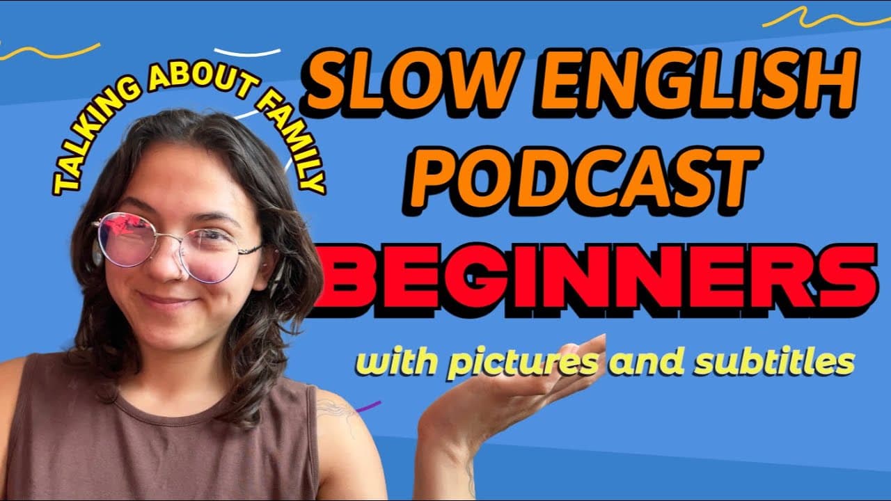 Practice SLOW English for A1 Beginners! -- Talk about 👉FAMILY